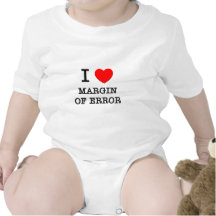 Amo la margen de error trajes de bebé