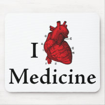 Amo la medicina alfombrilla de ratón