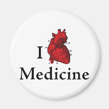 Amo la medicina iman de frigorífico
