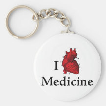 Amo la medicina llavero personalizado