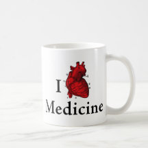 Amo la medicina taza de café