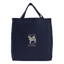 Amo la mi bolsa de asas del Malamute de Alaska