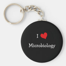 Amo la microbiología llavero personalizado