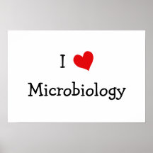 Amo la microbiología poster