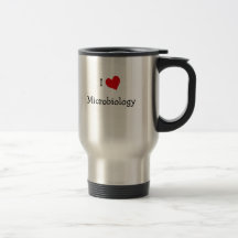 Amo la microbiología taza de café