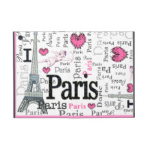 Amo la mini caja del cojín de París iPad Mini Funda