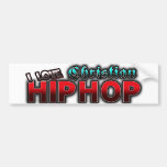 Amo la música cristiana de HIP HOP Pegatina De Parachoque