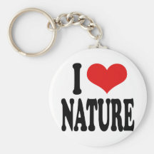 Amo la naturaleza llaveros personalizados