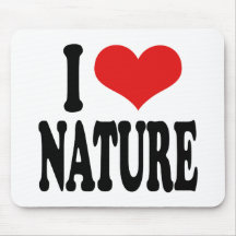 Amo la naturaleza tapete de ratón