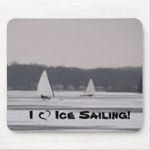 ¡Amo la navegación del hielo! mousepad Tapetes De Ratones