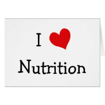 Amo la nutrición felicitación