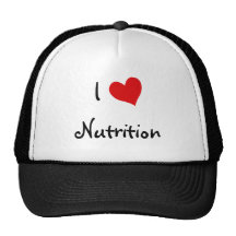 Amo la nutrición gorro