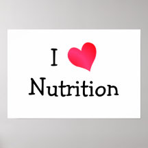 Amo la nutrición posters