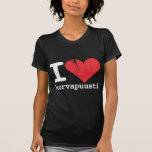 Amo la oscuridad de Korvapuusti Camisetas