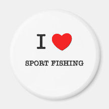 Amo la pesca deportiva imán