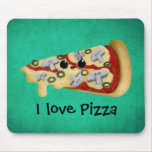 Amo la pizza alfombrilla de raton