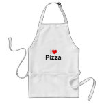 Amo la pizza (del corazón) delantales