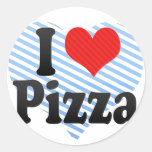 Amo la pizza pegatina
