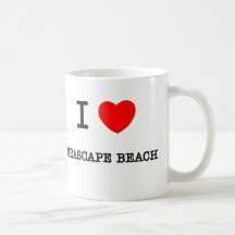 Amo la playa California del paisaje marino Taza De Café