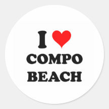 Amo la playa del Compo Pegatinas