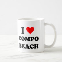 Amo la playa del Compo Tazas De Café