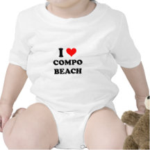 Amo la playa del Compo Traje De Bebé
