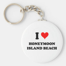 Amo la playa la Florida de la isla de la luna de m Llaveros