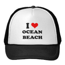 Amo la playa Nueva York del océano Gorras