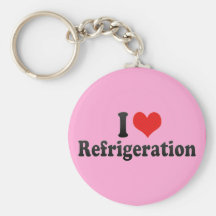 Amo la refrigeración llaveros personalizados