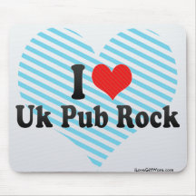 Amo la roca británica del Pub Alfombrillas De Ratón