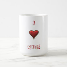 Amo la taza de GIGI