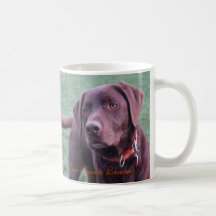 Amo la taza de Labradors del chocolate