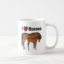 Amo la taza de los caballos