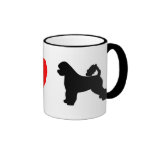 Amo la taza portuguesa de los perros de agua