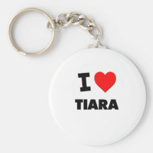 Amo la tiara llaveros