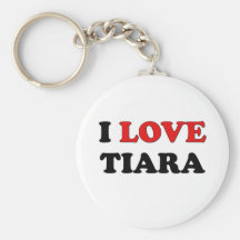 Amo la tiara llaveros personalizados