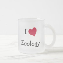 Amo la zoología taza de café