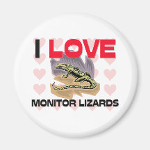 Amo lagartos de monitor imanes para frigoríficos