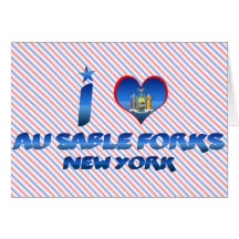 Amo las bifurcaciones del Sable del Au, Nueva York Tarjetas