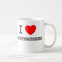 Amo las brochas tazas de café