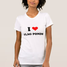 Amo las charcas Maryland de la bandera Camiseta