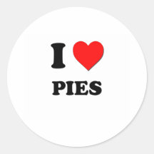 Amo las empanadas (la comida) pegatinas redondas