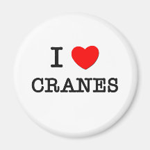 Amo las GRÚAS Imanes
