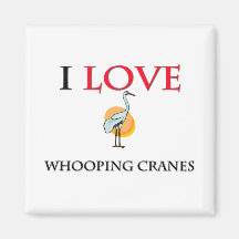 Amo las grúas que chillan imán de frigorífico