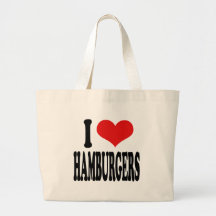 Amo las hamburguesas bolsa