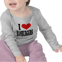 Amo las hamburguesas camiseta