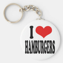 Amo las hamburguesas llaveros