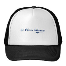 Amo las orillas Michigan del St. Clair Gorras De Camionero