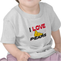 Amo las peras camiseta