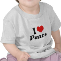 Amo las peras camisetas